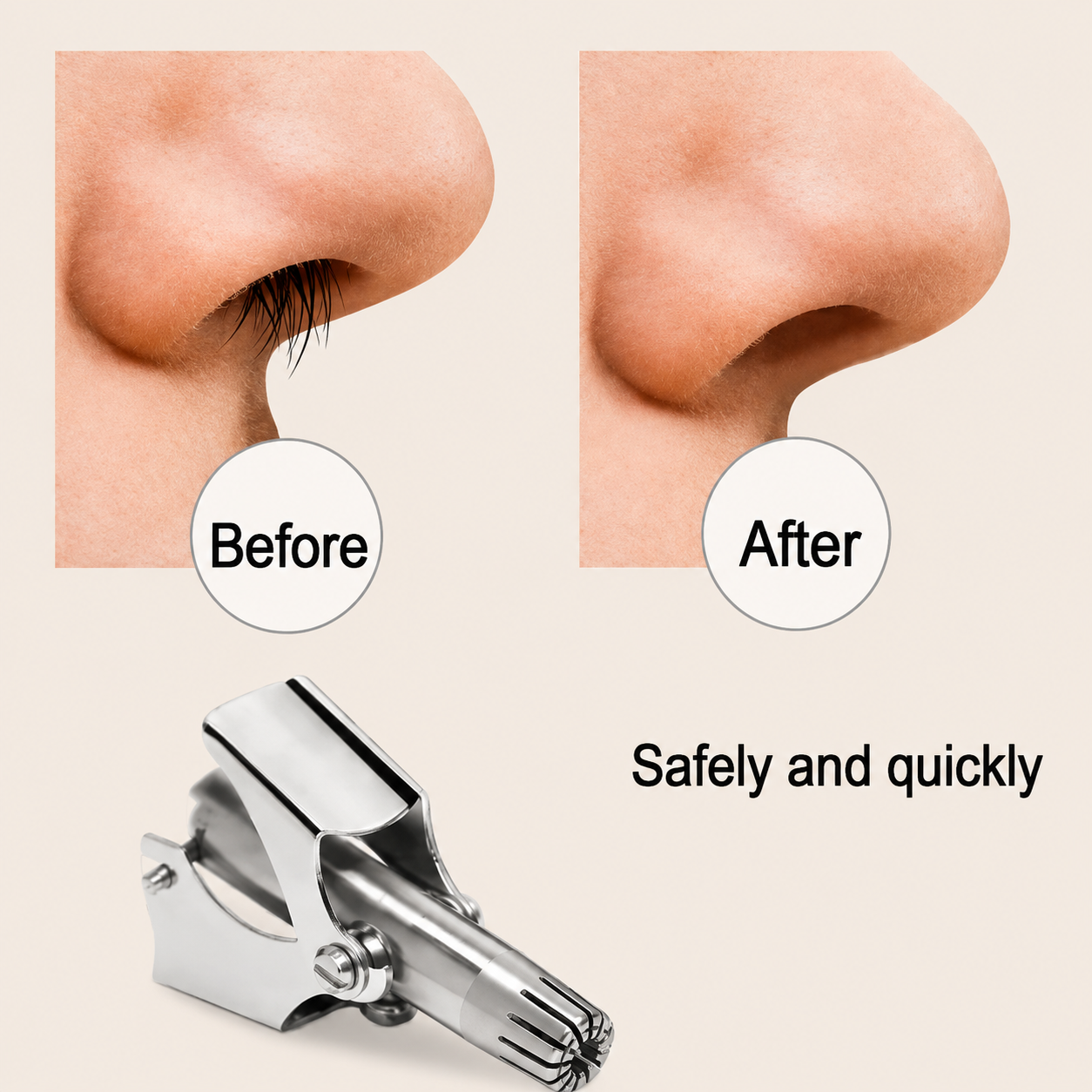 Manual Nose & Ear Hair Trimmer