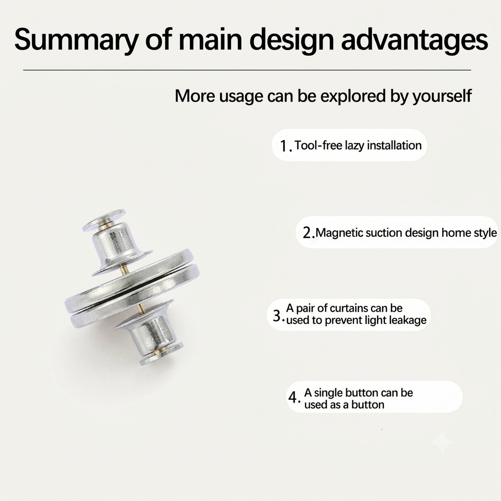 Curtain Magnetic Button (Pair)