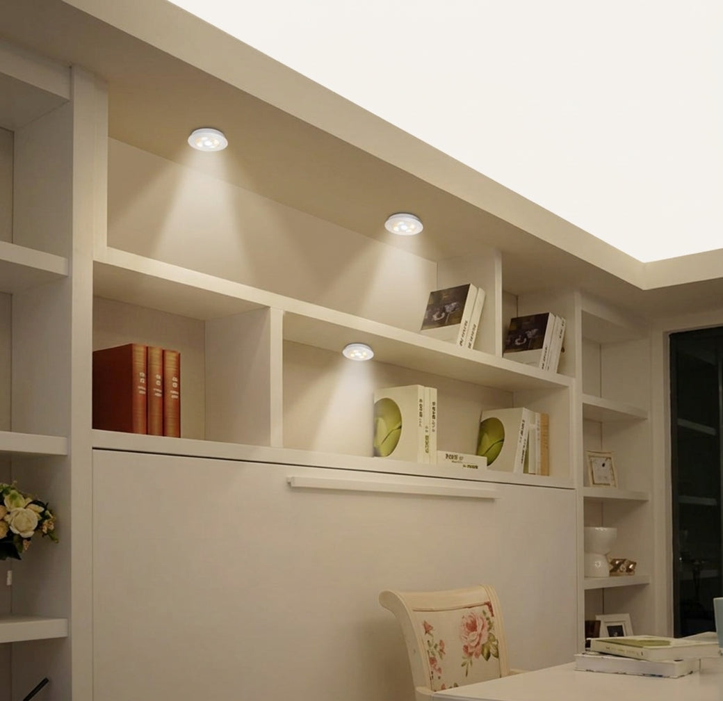 LED Light With Remote Control (3 Pcs)