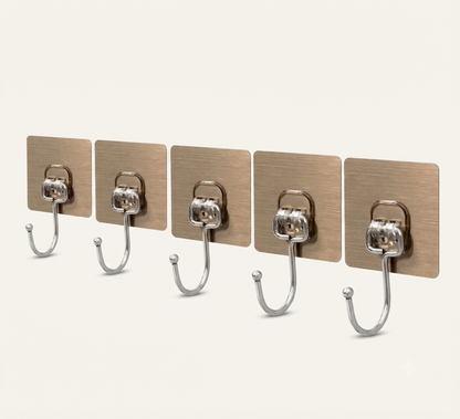 Large Adhesive Hooks (10 Pcs)