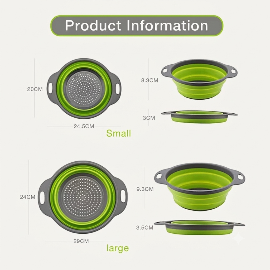 Foldable Strainer Basket