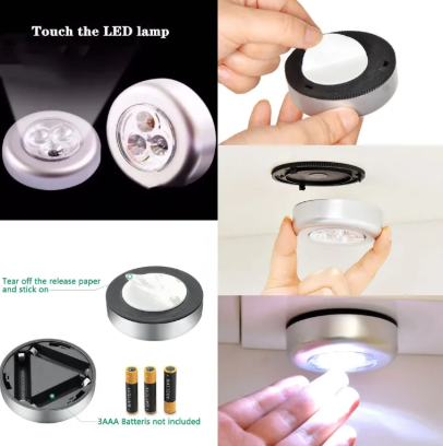 3 Led Mini Push Light